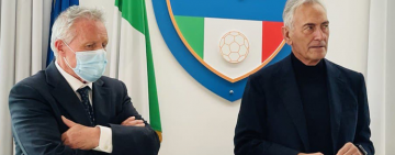 Il Presidente FIGC Gravina incontra i dipendenti della LND