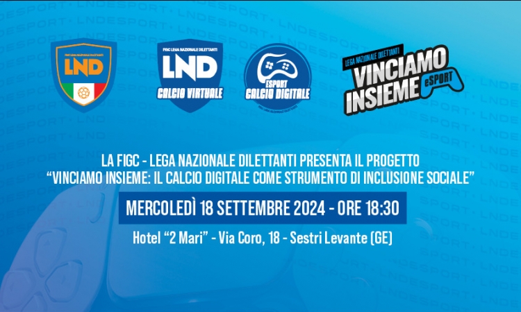 La LND presenta ‘Vinciamo Insieme’ a sostegno dei giovani della Associazione Ligure del Bambino Emopatico e Oncologico ODV  (A.B.E.O Liguria ODV)